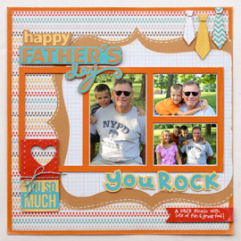 Dad’s Day Layout by Amy McCabe