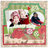 Christmas Scrapbook Pages SVG Kit