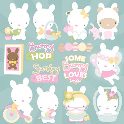 Spring Bunnies SVG Collection