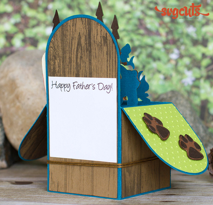 A Beary Happy Father's Day Box Card | SVGCuts.com Blog