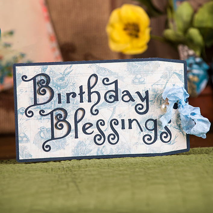 Birthday Blessings Tag Card