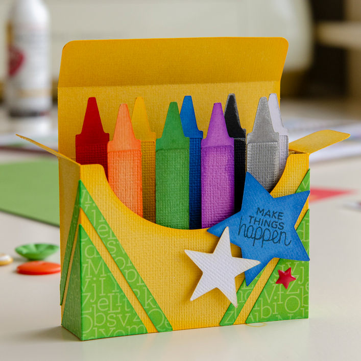 Crayons Box Card