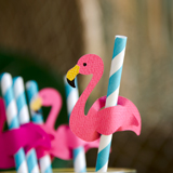 Flamingo Straws