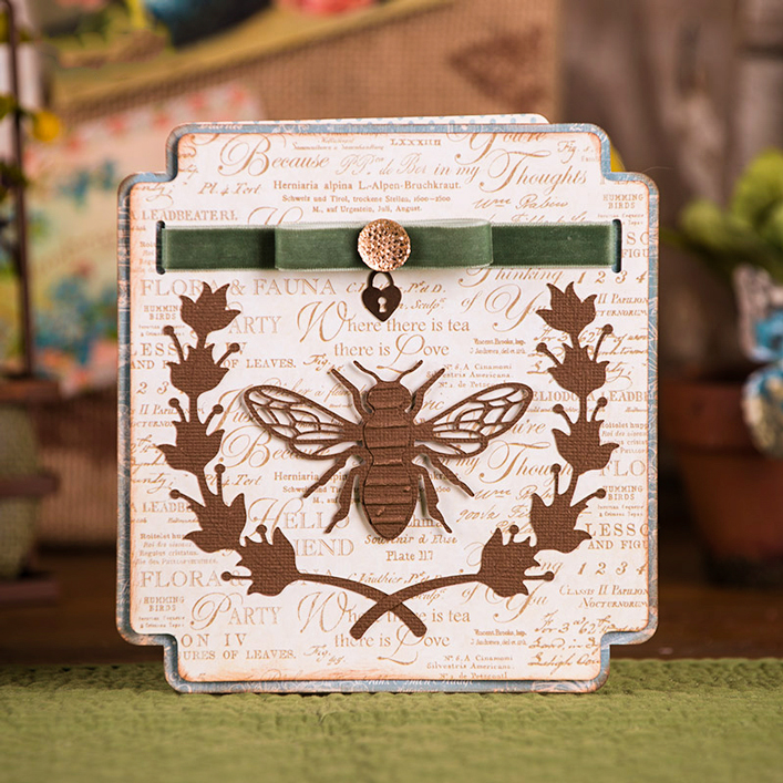 Honeybee Laurels Card