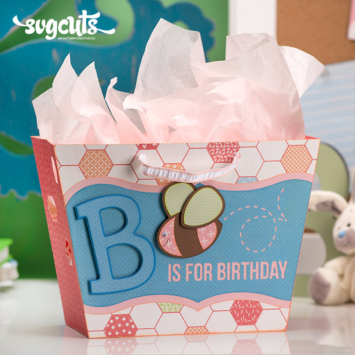 B is For Birthday Gift Bag - Click Image to Close