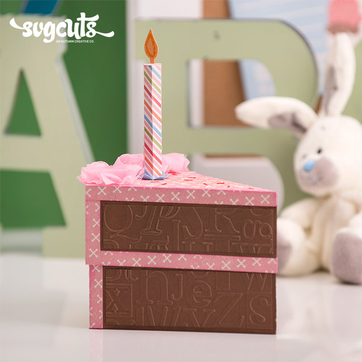 Birthday Cake Slice Box - Click Image to Close