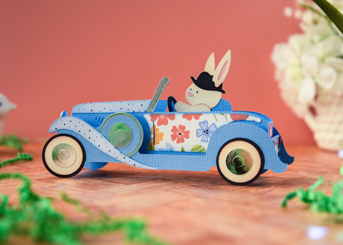 Bunny Roadster Box Card - Click Image to Close