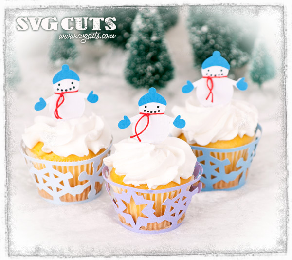 Christmas Cupcake Wrappers SVG Kit - Click Image to Close