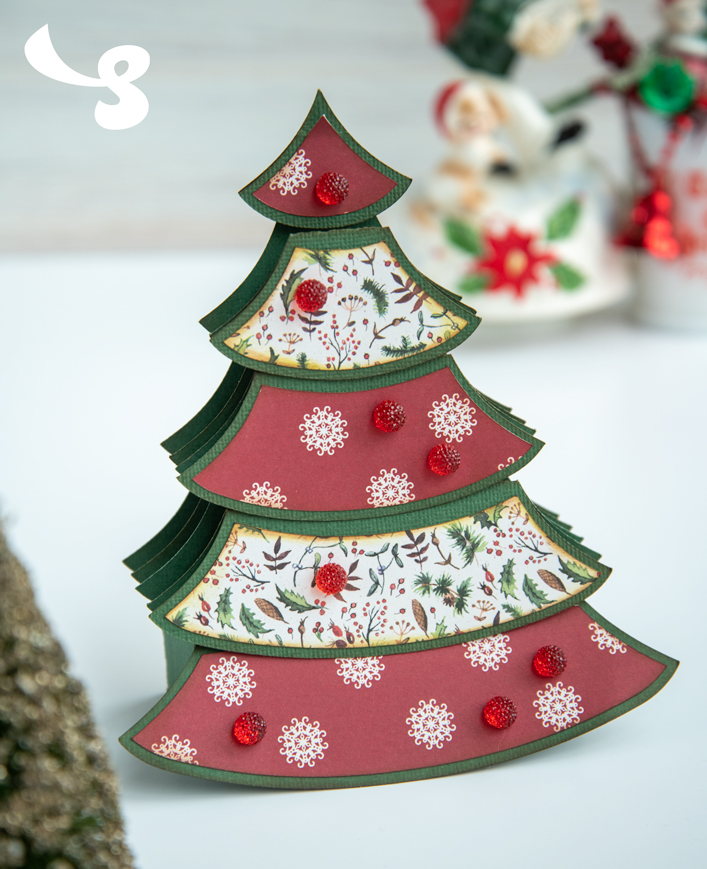 Christmas Tree Box Card - Click Image to Close