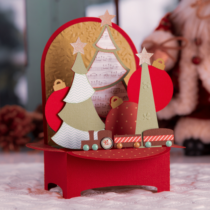 Christmas Trees Box Card - Click Image to Close