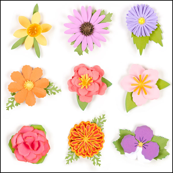 3D Flowers SVG Kit - Click Image to Close
