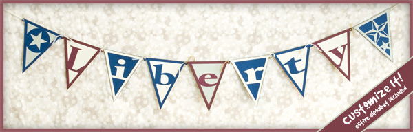 Letter Pennants SVG Kit - Click Image to Close