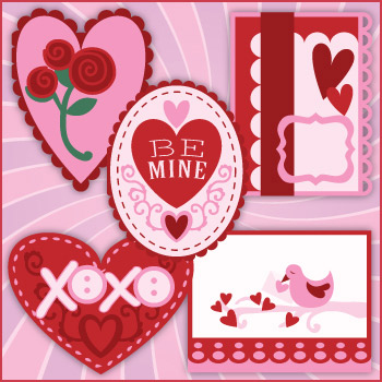 Be Mine Valentines SVG Kit - Click Image to Close