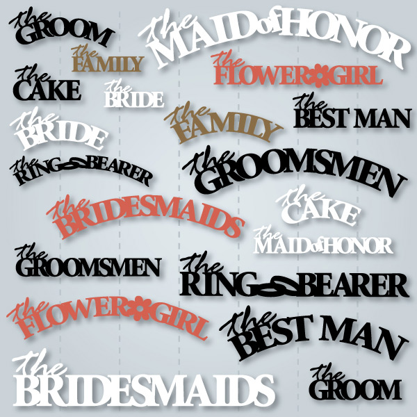 Wedding Party SVG Collection - Click Image to Close