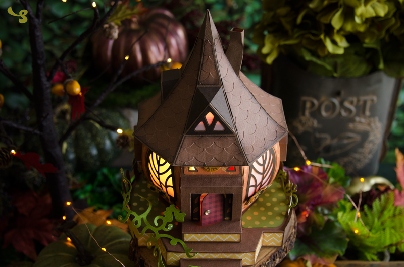 Pumpkin Cottage SVG Kit - Click Image to Close