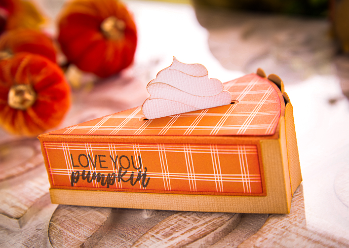 Pumpkin Pie Box Card - Click Image to Close