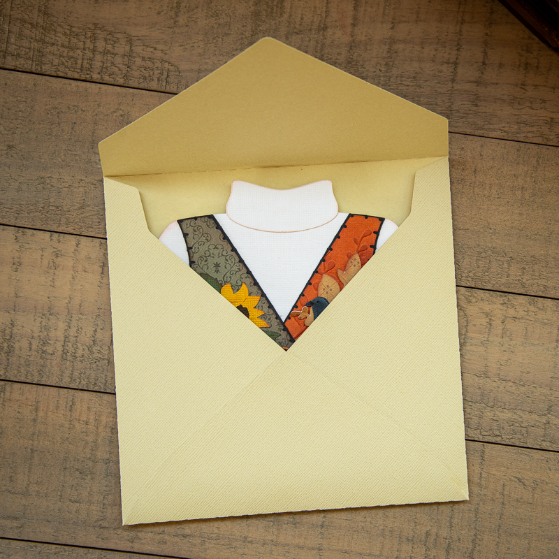 Susan's Fall Vest Card - Click Image to Close