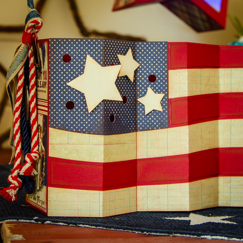 Vintage Waving Flag Bag - Click Image to Close