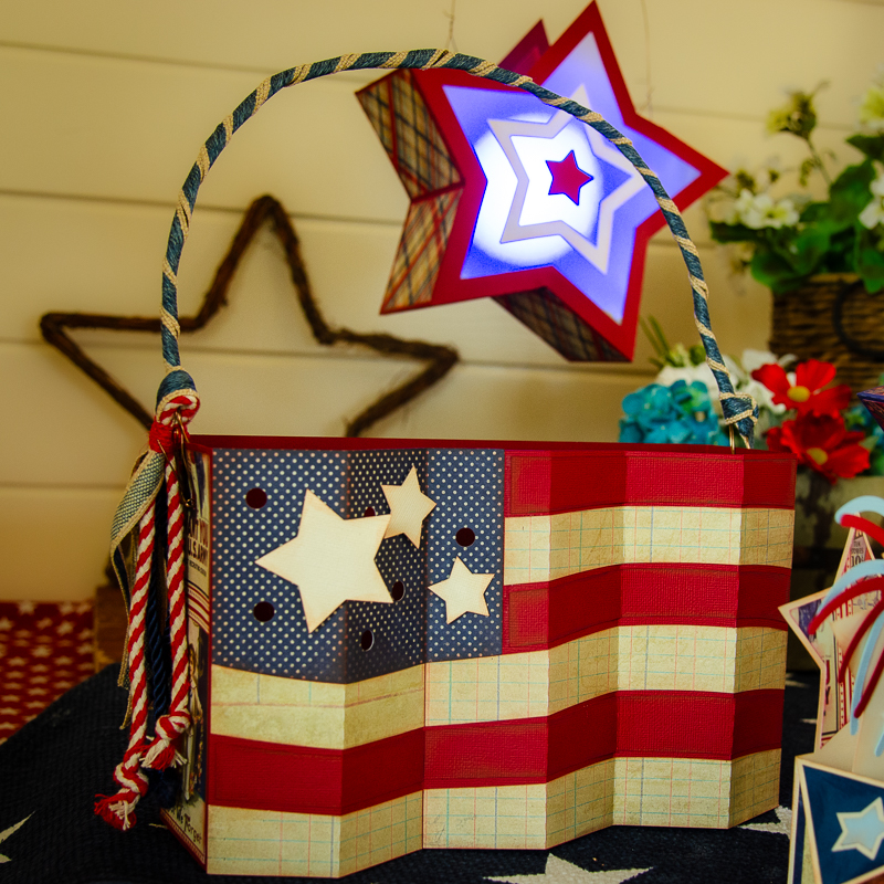 Vintage Waving Flag Bag - Click Image to Close