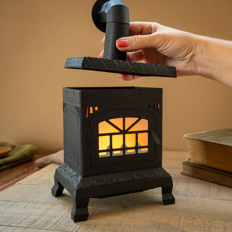 Wood Stove Luminary - Click Image to Close