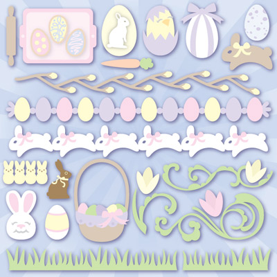 Easter Morning Egg Hunt SVG Collection