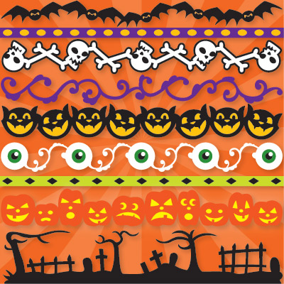 Bella's Halloween Strips SVG Collection