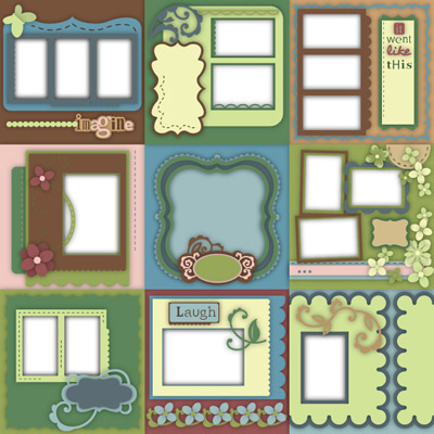 Memory Garden Designer Page SVG Kit